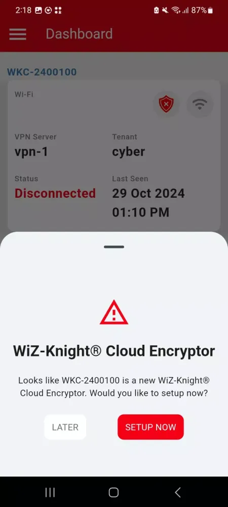 Скриншоты WiZ-Knight® Cloud Manager