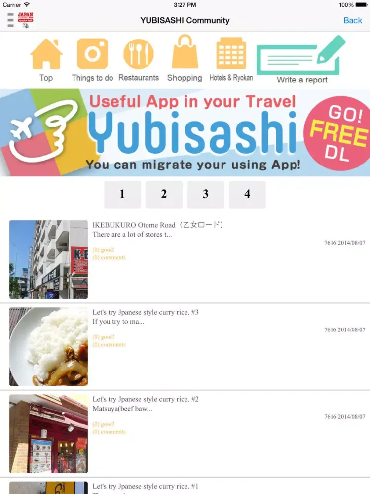 YUBISASHI English-JAPAN　touch&talk iPad  スクリーンショット