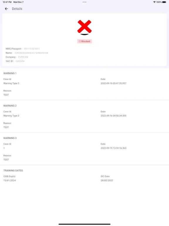 Скриншоты Training Module App iPad 