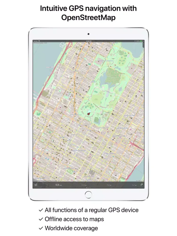 Zrzuty ekranu Topo GPS World iPad 