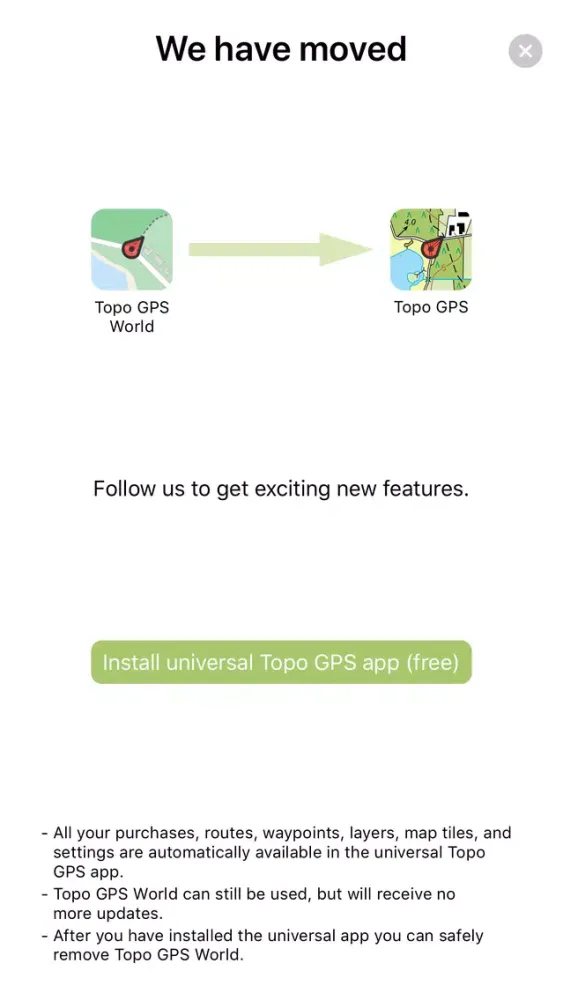 Zrzuty ekranu Topo GPS World