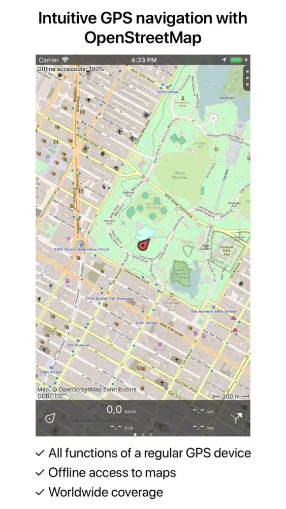 Zrzuty ekranu Topo GPS World