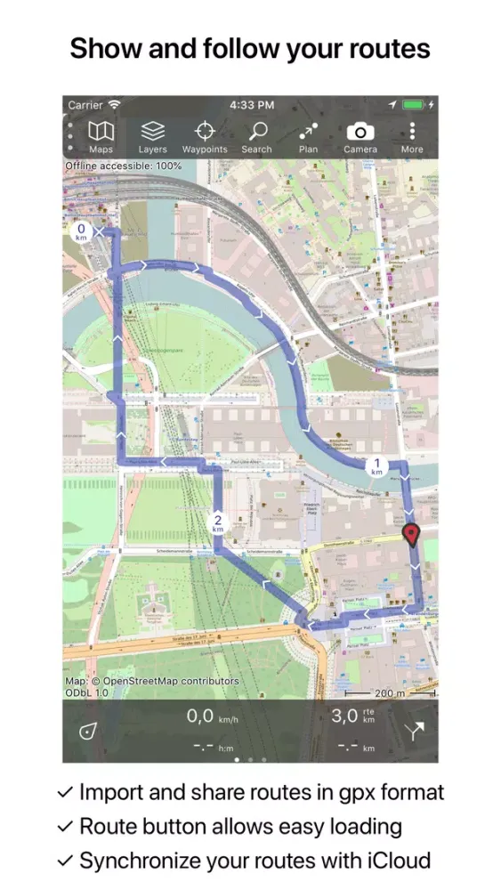 Zrzuty ekranu Topo GPS World