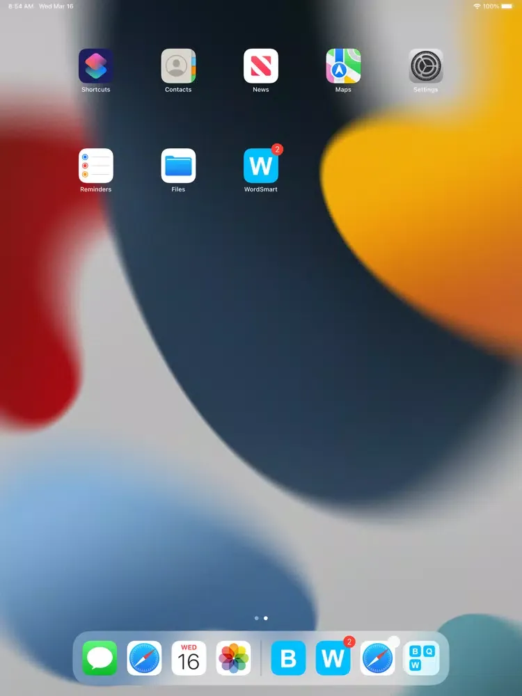 ภาพหน้าจอของ Word Smart Catcher iPad 