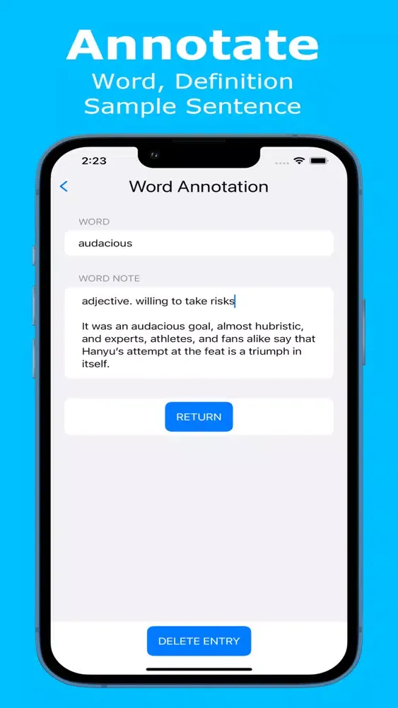 ภาพหน้าจอของ Word Smart Catcher