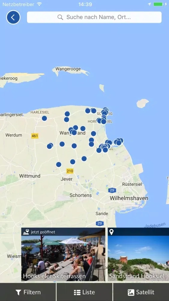 Zrzuty ekranu Mein Wangerland an der Nordsee