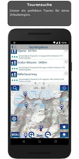 Captures d'écran de ape@map - Hiking Navigation