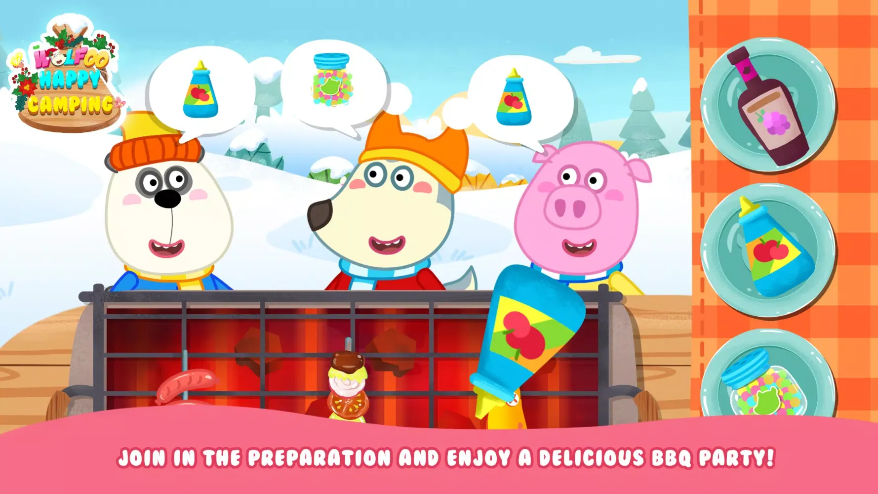 Wolfoo Happy Christmas Camping Screenshots