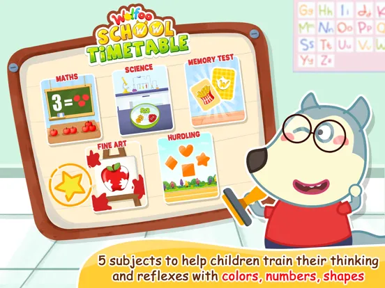 Ảnh chụp màn hình của Wolfoo Study: School Timetable iPad 