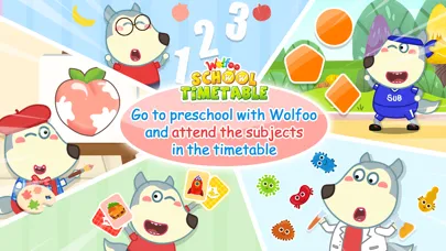 Ảnh chụp màn hình của Wolfoo Study: School Timetable