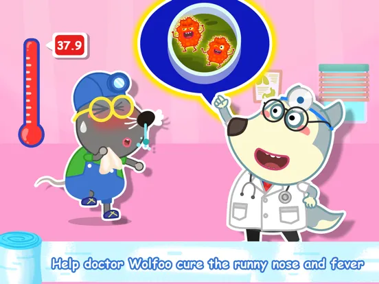 WolfooDoctor-KidsHospital iPad 应用截图