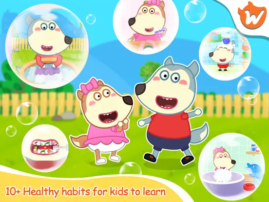 تصاویر Wolfoo Good Habit Healthy Life iPad 