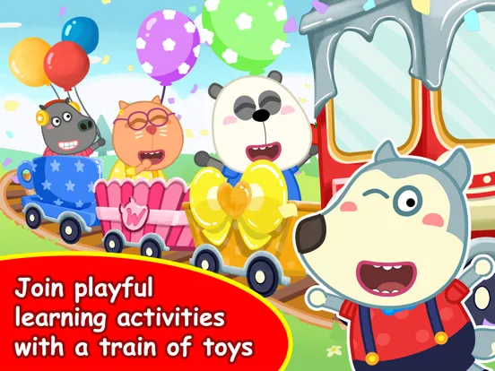 Tangkapan skrin Wolfoo: A Day At School iPad 