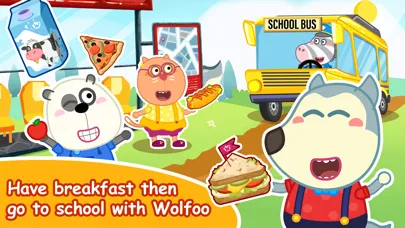 Tangkapan skrin Wolfoo: A Day At School