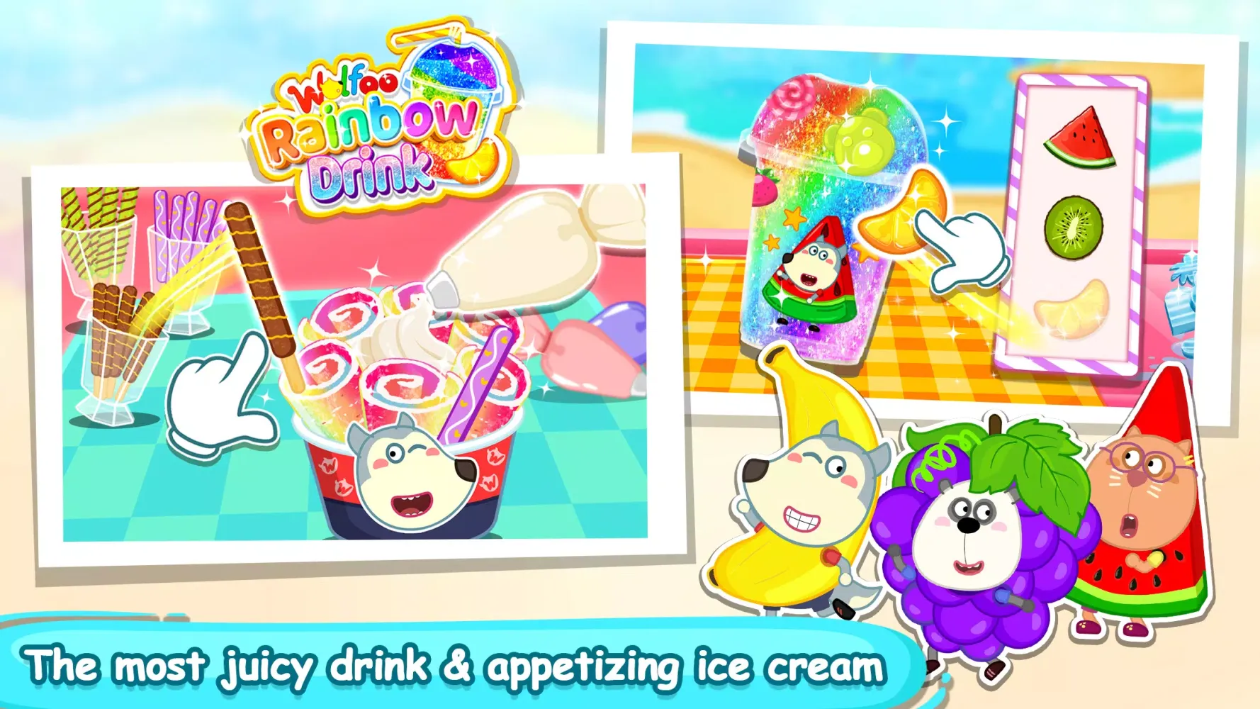 Screenshot di Wolfoo Makes Rainbow Slushy