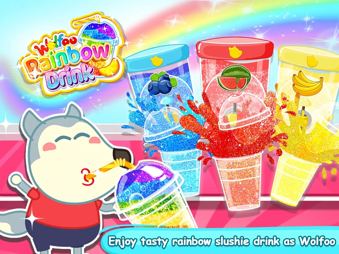 Screenshot di Wolfoo Makes Rainbow Slushy