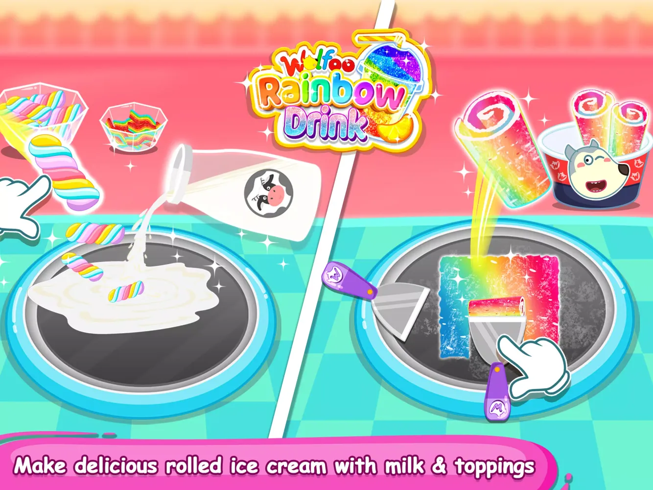 Screenshot di Wolfoo Makes Rainbow Slushy