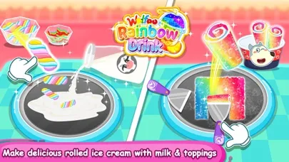 Capturas de pantalla de Wolfoo Make Rainbow Drink