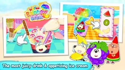 Capturas de pantalla de Wolfoo Make Rainbow Drink