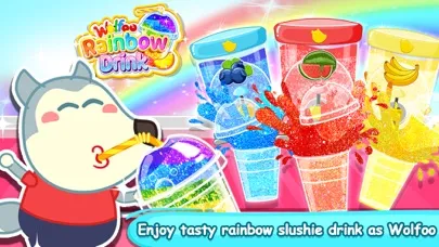 Capturas de pantalla de Wolfoo Make Rainbow Drink
