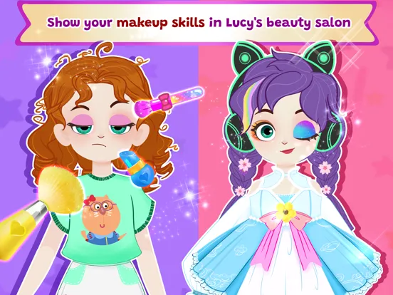 Lucy Makeup: Princess Party iPad  Screenshots