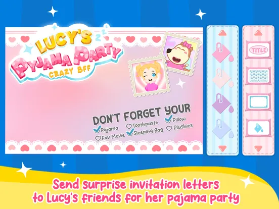 Captures d'écran de Lucy's Pajama Party: Sleepover iPad 