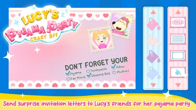 Captures d'écran de Lucy's Pajama Party: Sleepover