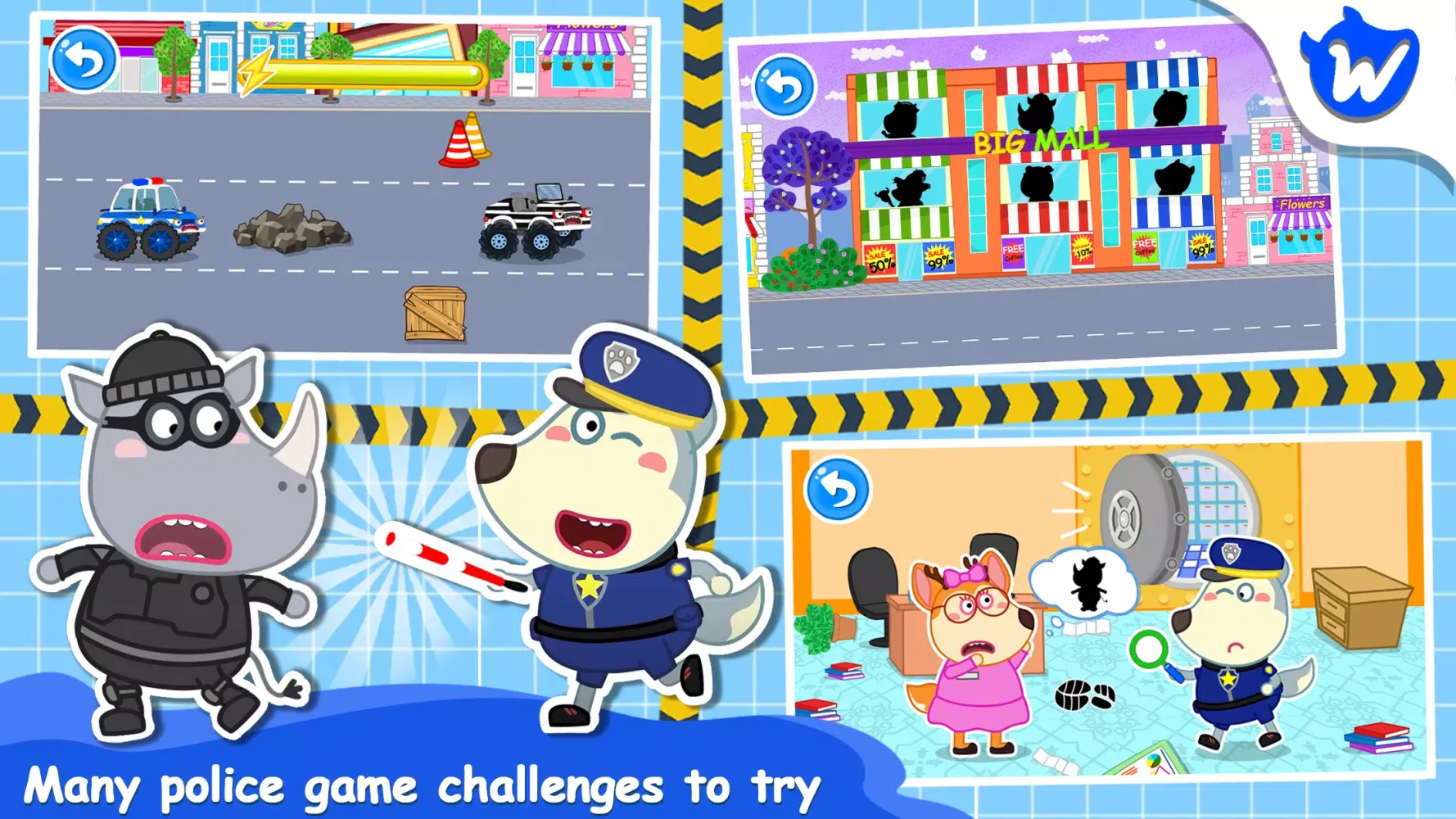 Capturas de pantalla de Wolfoo Police And Thief Game