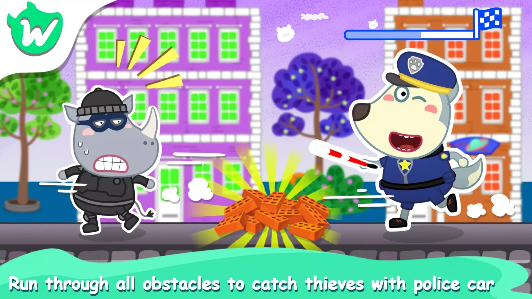 Capturas de pantalla de Wolfoo Police And Thief Game