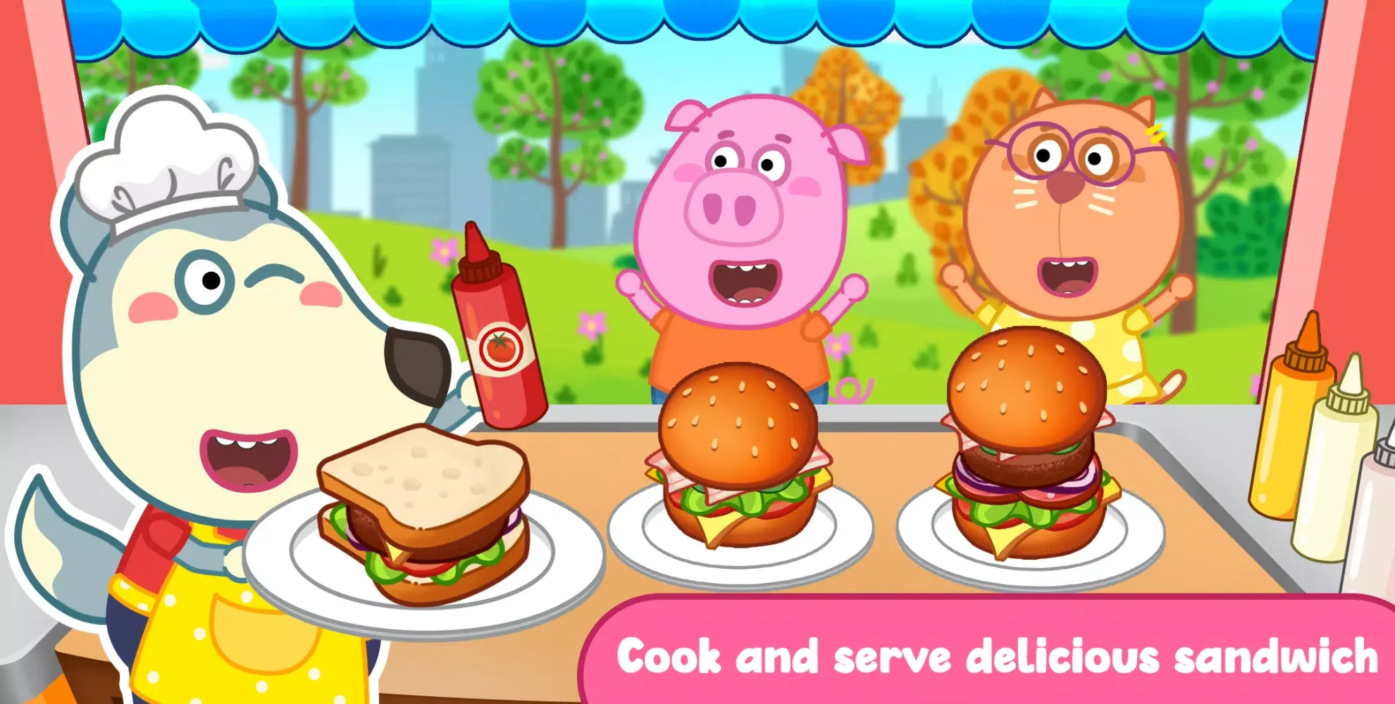 Скриншоты Wolfoo Cooking Game - Sandwich
