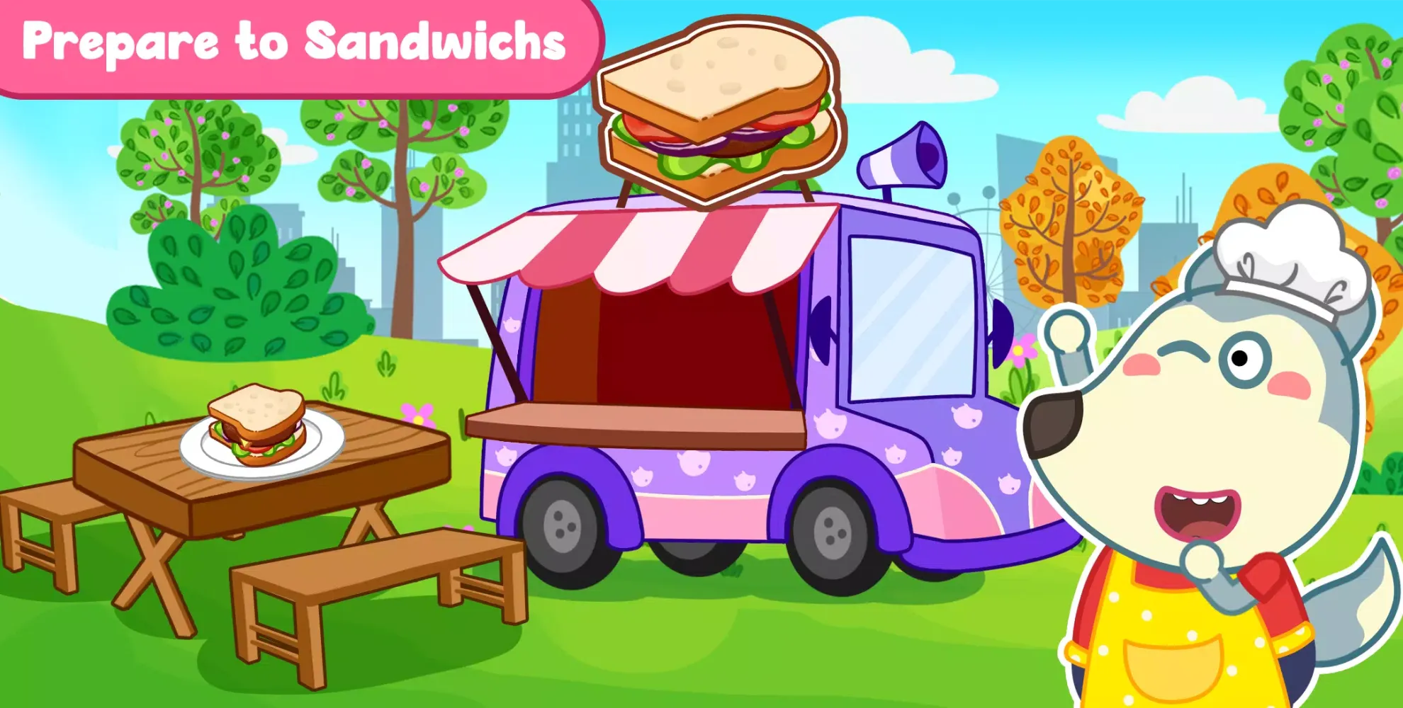 Скриншоты Wolfoo Cooking Game - Sandwich