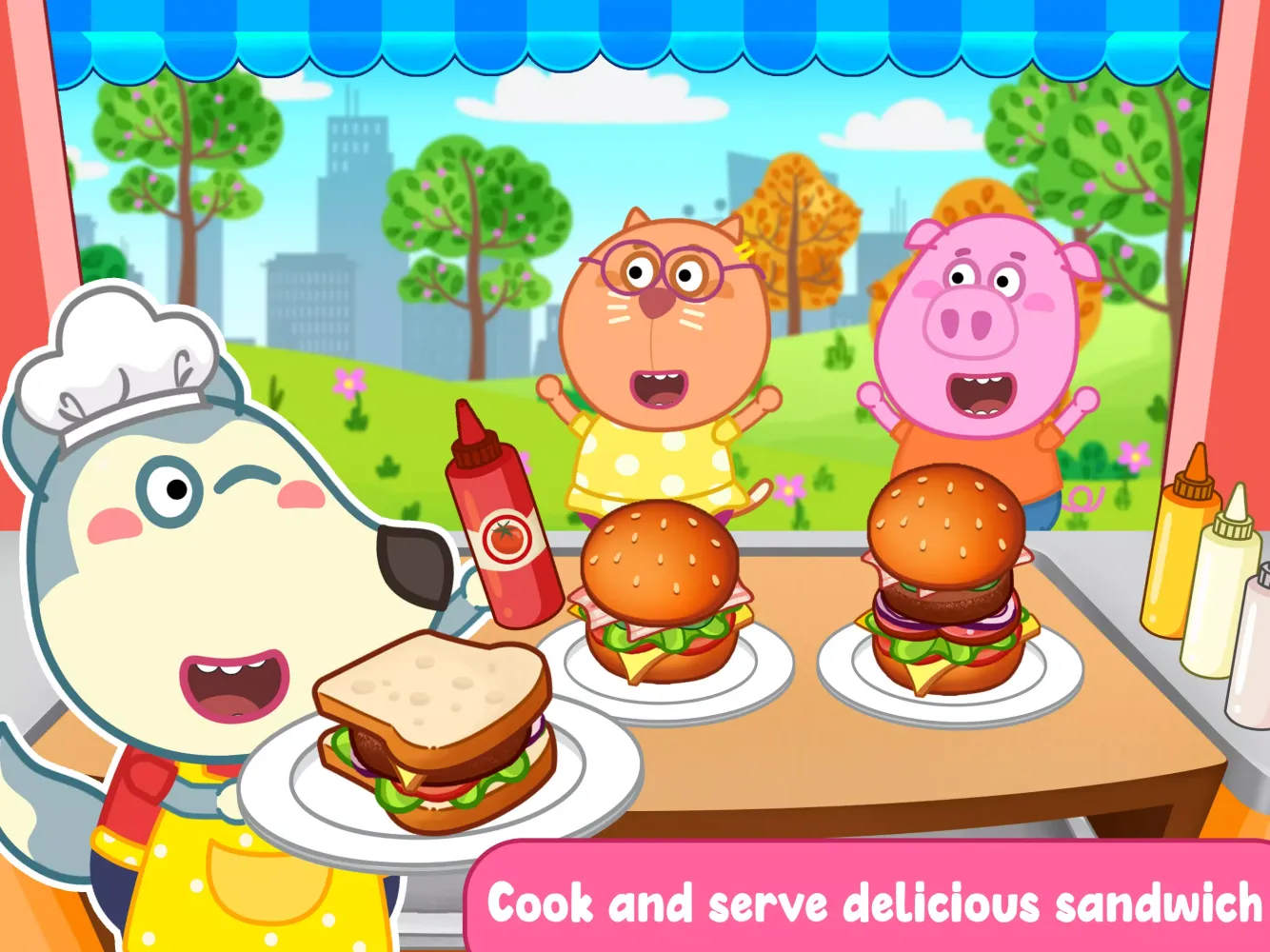 Скриншоты Wolfoo Cooking Game - Sandwich