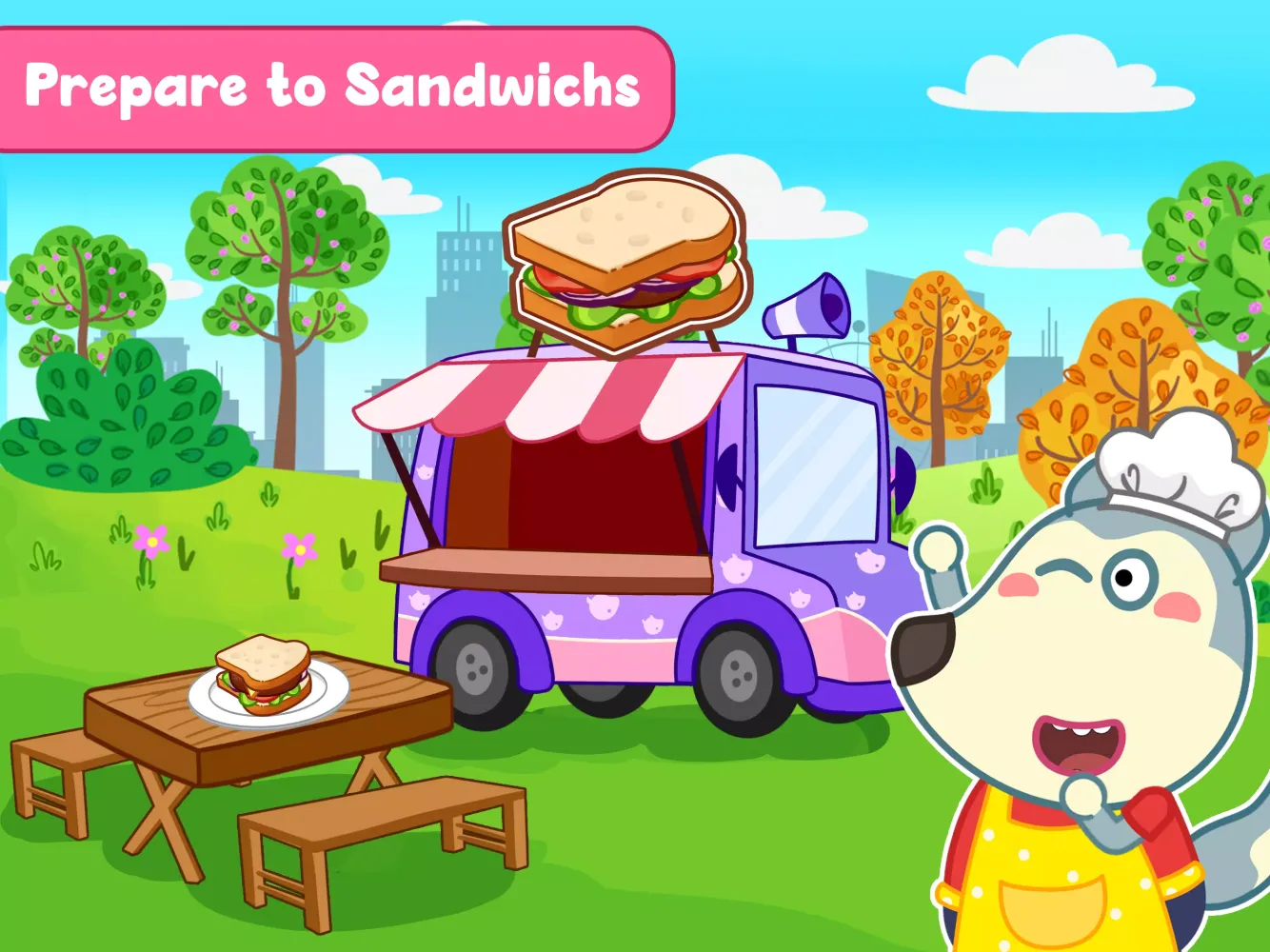 Скриншоты Wolfoo Cooking Game - Sandwich