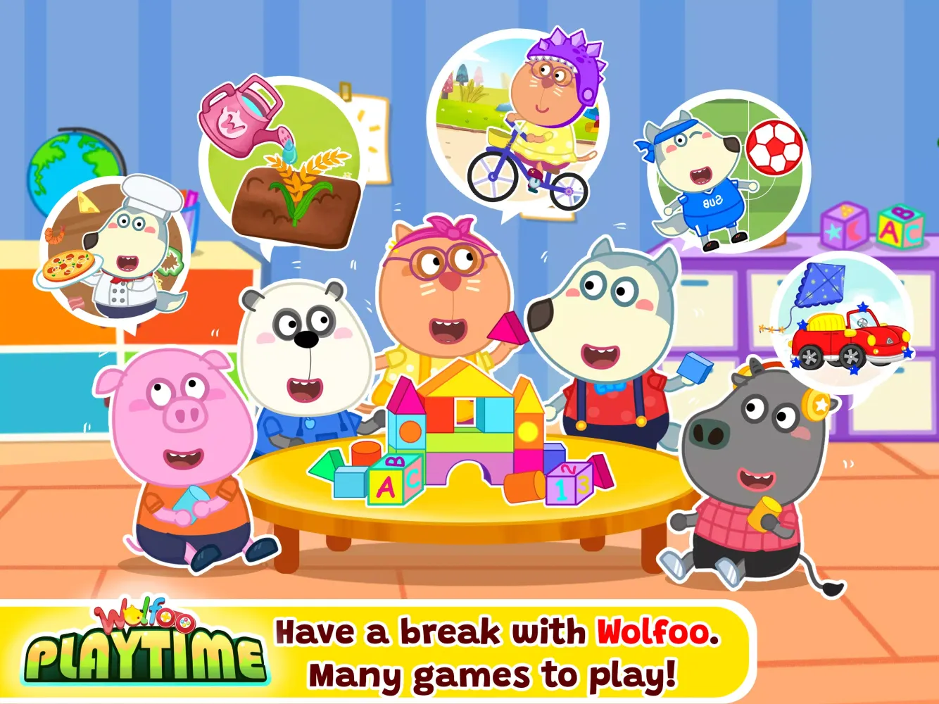 Wolfoo Playtime School Stories Screenshots