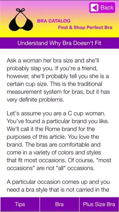 Bra Catalog - Find Your Beautiful Bra - Perfect Fitting Bra for lady Screenshots