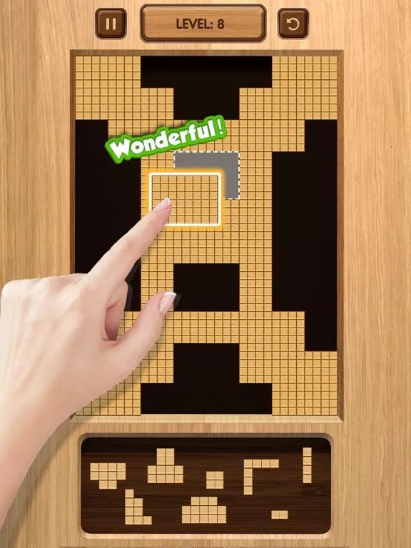 Wood Blast: Fill Up Cube Crush iPad  스크린샷