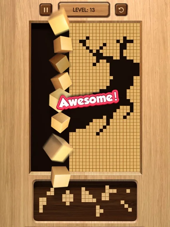 Wood Blast: Fill Up Cube Crush iPad  스크린샷
