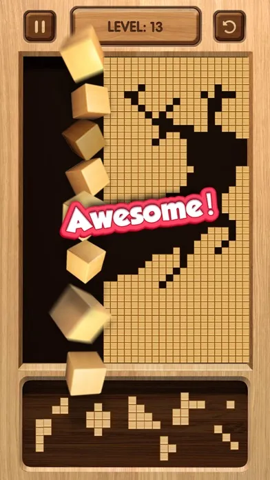 Wood Blast: Fill Up Cube Crush 스크린샷