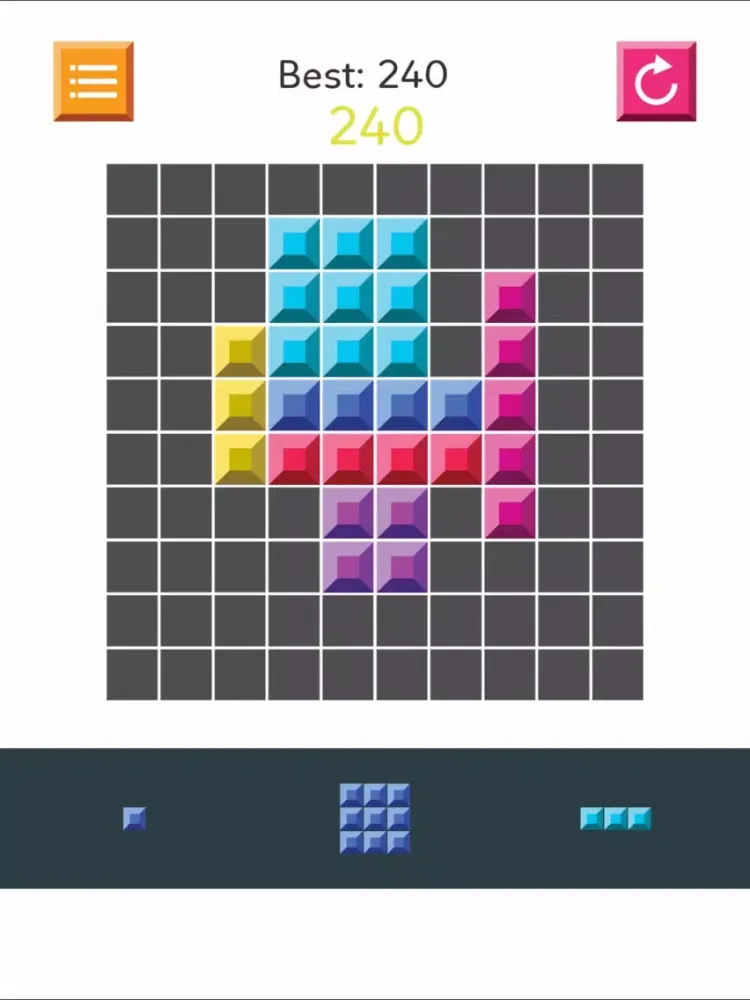 Wooden Block Puzzle HD Lite - gridblock blocks free game iPad  سکرین شاٹس