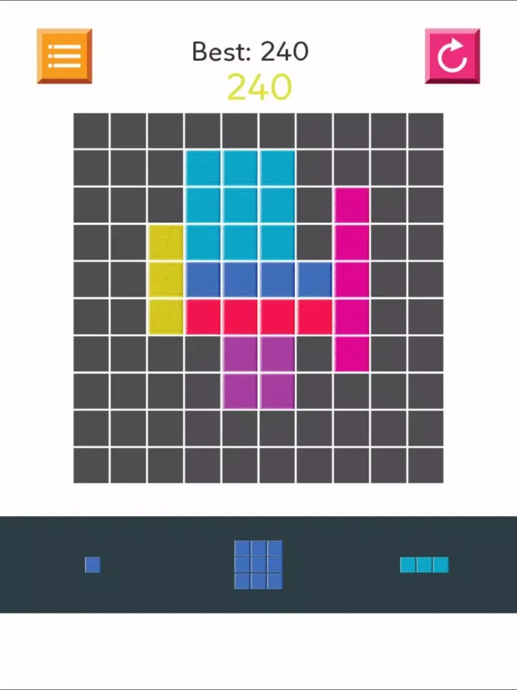 Wooden Block Puzzle HD Lite - gridblock blocks free game iPad  سکرین شاٹس