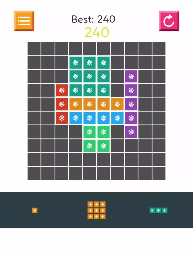 Wooden Block Puzzle HD Lite - gridblock blocks free game iPad  سکرین شاٹس