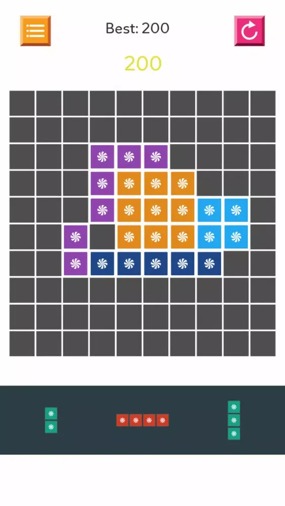 Wooden Block Puzzle HD Lite - gridblock blocks free game سکرین شاٹس