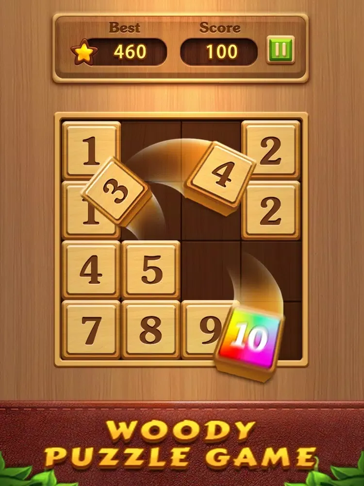 Wood Number: Slide Merge Block iPad 应用截图