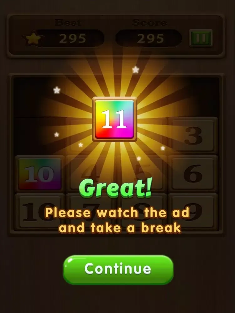 Wood Number: Slide Merge Block iPad 应用截图