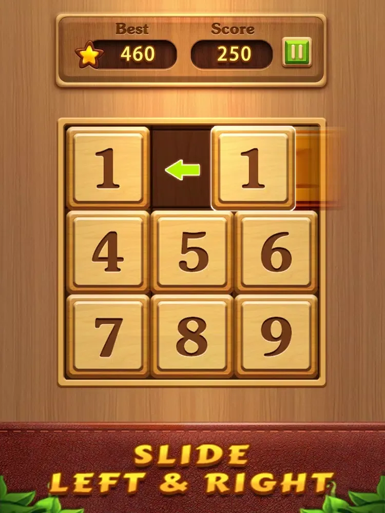 Wood Number: Slide Merge Block iPad 应用截图