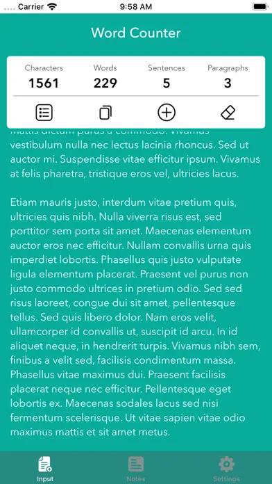 Скриншоты Words Counter - Countable Pad