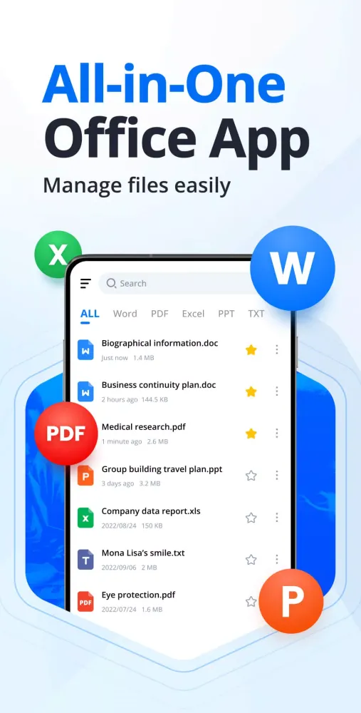 Capturas de tela do Docx Reader - Office Viewer