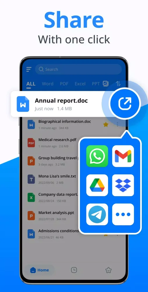 Capturas de tela do Docx Reader - Office Viewer