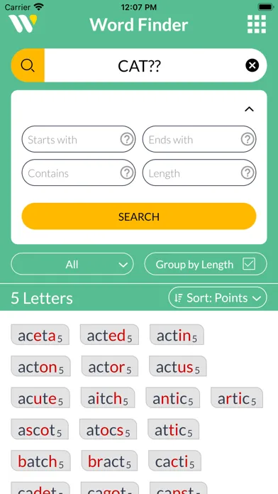 Скриншоты Wordfinder by WordTips