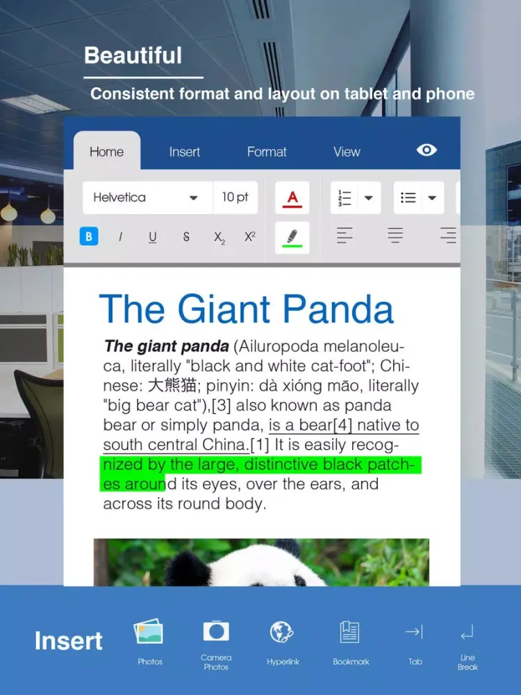 Screenshot di Quick Word Office - Word Processor Suite iPad 